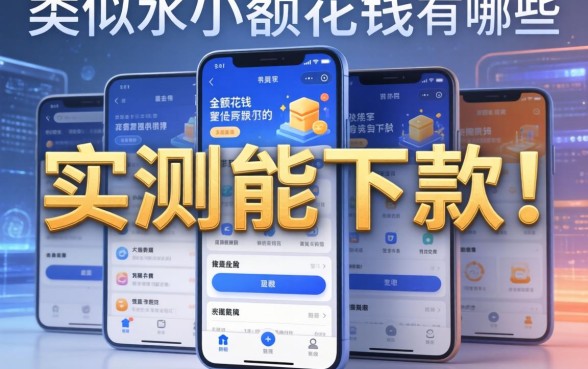 类似小额花钱的软件有哪些？整理几个实测能下款的