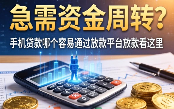 急需资金周转？手机贷款哪个容易通过放款的平台放款看这里