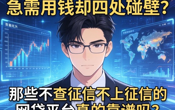 急需用钱却四处碰壁?那些不查征信不上征信的网贷平台真的靠谱吗?