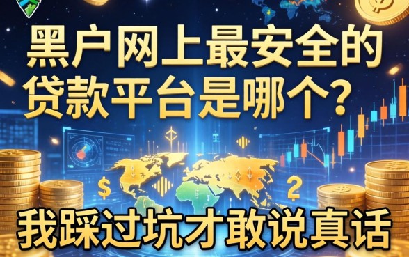 黑户网上最安全的贷款平台是哪个？我踩过坑才敢说真话