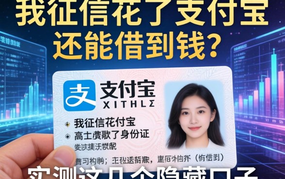 我征信花了支付宝身份证还能借到钱？实测这几个隐藏口子