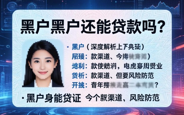 黑户身份证黑户还能贷款吗？深度解析下款渠道与风险防范