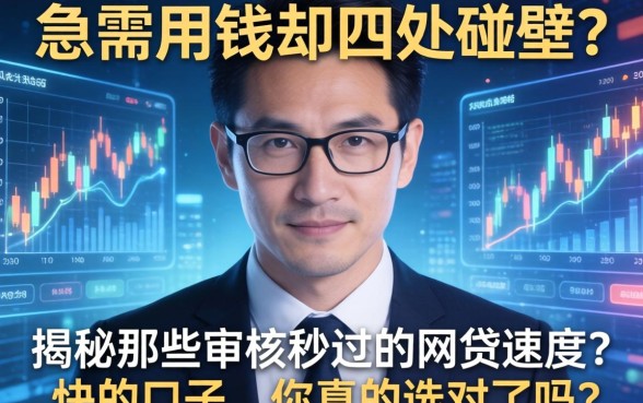 急需用钱却四处碰壁？揭秘那些审核秒过的网贷速度快的口子，你真的选对了吗？