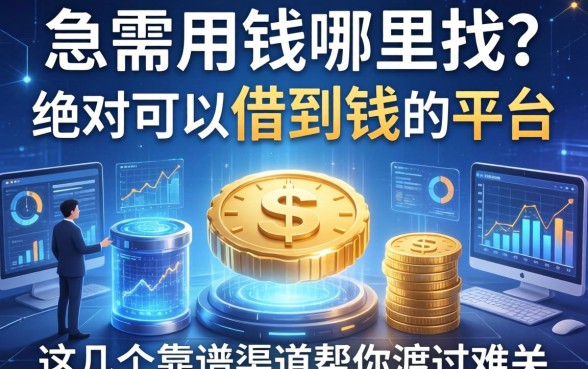 急需用钱哪里找？绝对可以借到钱的平台有哪些？这几个靠谱渠道帮你渡过难关