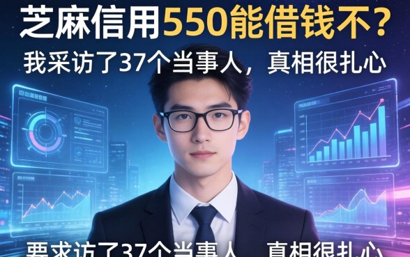 芝麻信用550能借钱不？我采访了37个当事人，真相很扎心