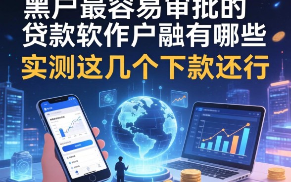黑户最容易审批的贷款软件有哪些？实测这几个下款还行