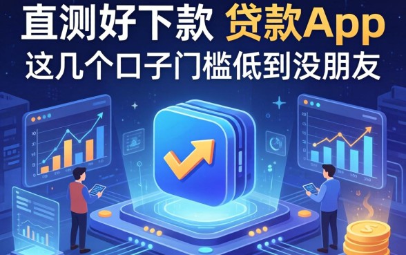 实测好下款的贷款app，这几个口子门槛低到没朋友