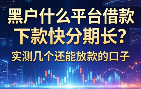 黑户什么平台借款下款快分期长？实测几个还能放款的口子