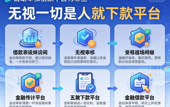 自动审核的借款平台有哪些，细致阐述五个无视一切是人就下款平台