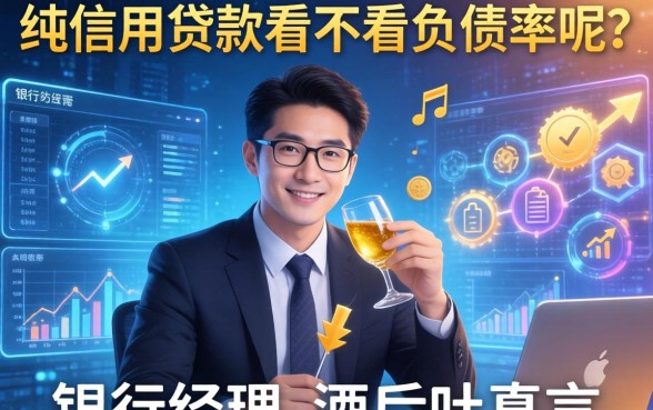 纯信用贷款看不看负债率呢？银行经理酒后吐真言