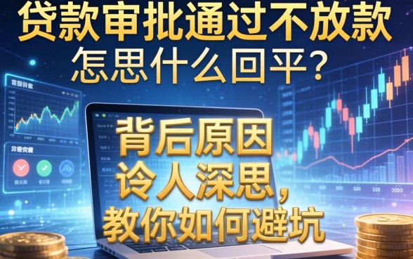贷款审批通过不放款是怎么回事？背后原因令人深思，教你如何避坑