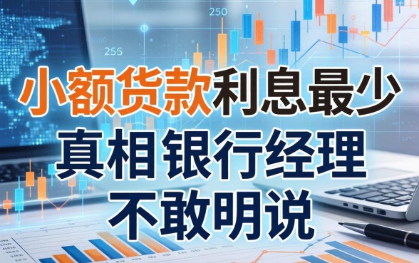 小额贷款利息最少的真相，银行经理不敢明说