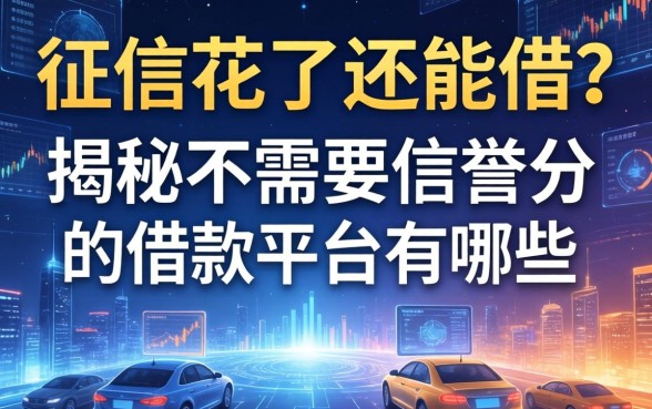 征信花了还能借？揭秘不需要信誉分的借款平台有哪些