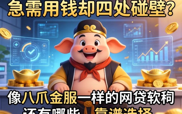 急需用钱却四处碰壁？像八戒金服一样的网贷软件还有哪些靠谱选择？