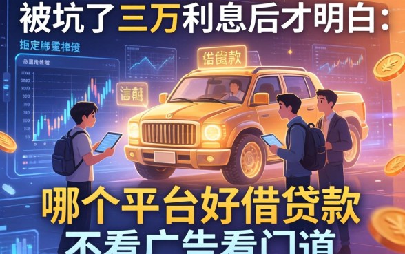 被坑了三万利息后才明白：哪个平台好借贷款不看广告看门道