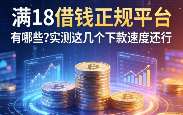满18借钱的正规平台有哪些？实测这几个下款速度还行