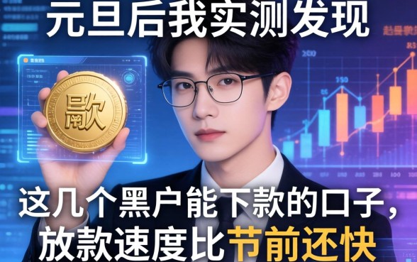 元旦后我实测发现这几个黑户能下款的口子，放款速度比节前还快