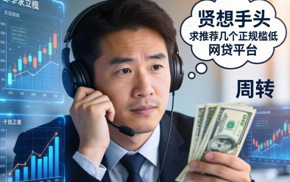 手头紧想借点钱周转，求推荐几个正规门槛低的网贷平台？