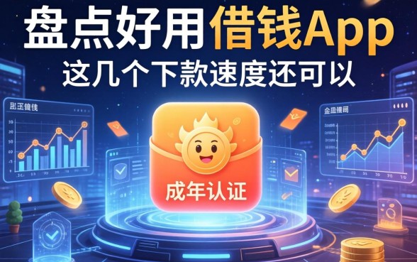 盘点好用的借钱app不用成年认证，这几个下款速度还可以