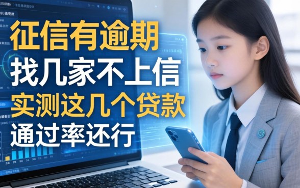 征信有逾期找几家不上征信贷款，实测这几个通过率还行