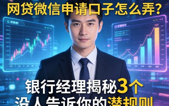 网贷微信申请口子怎么弄？银行经理揭秘3个没人告诉你的潜规则