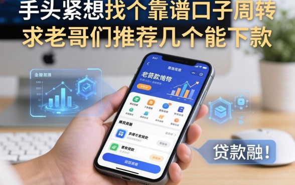 手头紧想找个靠谱口子周转，求老哥们推荐几个能下款的贷款软件！