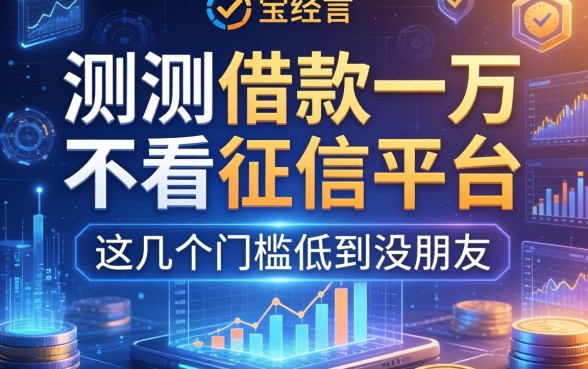 实测借款一万不看征信的平台，这几个门槛低到没朋友