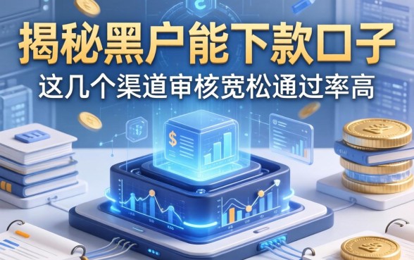 揭秘黑户能下款的口子2026，这几个渠道审核宽松通过率高