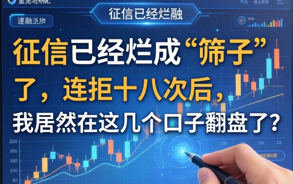 征信已经烂成“筛子”了，连拒十八次后，我居然在这几个口子翻盘了？