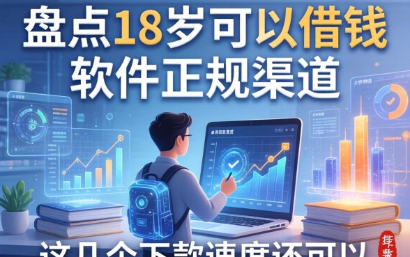 盘点18岁可以借钱的软件正规渠道，这几个下款速度还可以