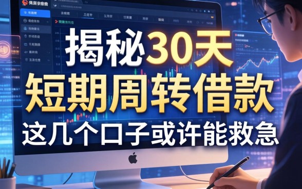 揭秘30天的短期周转借款2026，这几个口子或许能救急