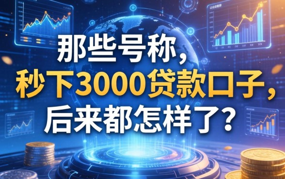 那些号称秒下3000的贷款口子，后来都怎样了？