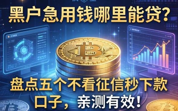 黑户急用钱哪里能贷？盘点五个不看征信秒下款的口子，亲测有效！