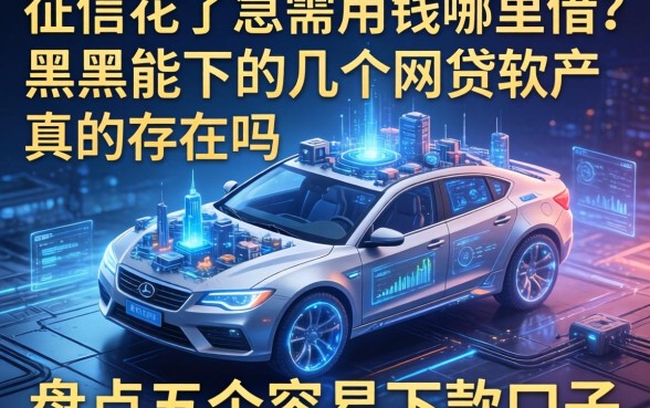 征信花了急需用钱哪里借？黑户能下的几个网贷软件真的存在吗？盘点五个容易下款的口子