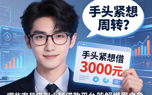 手头紧想借3000元周转？哪些容易借到小额借款平台能解燃眉之急？