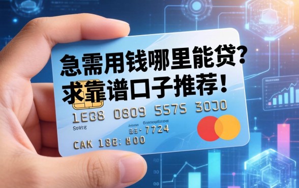 手里只有一张信用卡，急需用钱哪里能贷？求靠谱口子推荐！