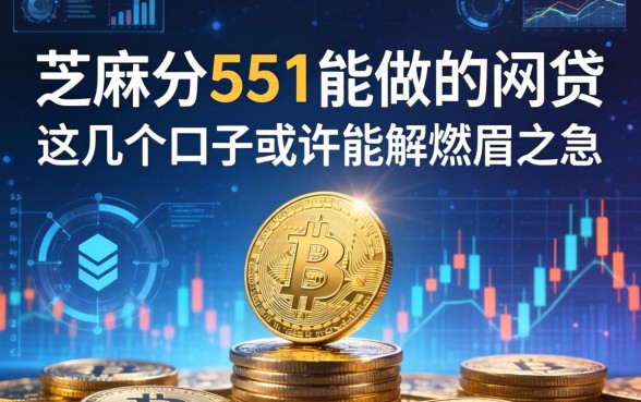 芝麻分551能做的网贷，这几个口子或许能解燃眉之急