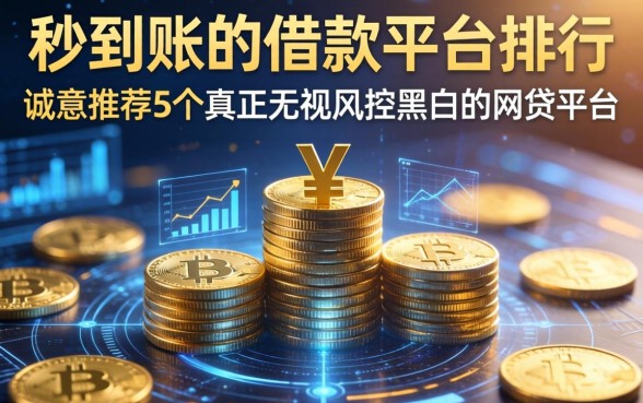 秒到账的借款平台排行，诚意推荐5个真正无视风控黑白的网贷平台