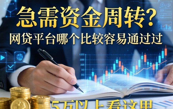 急需资金周转？网贷平台哪个比较容易通过5万以上看这里