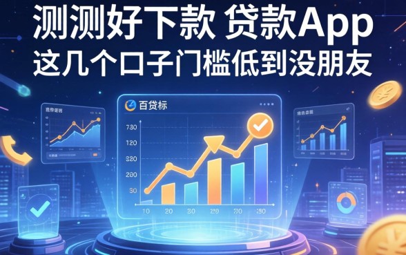 实测好下款的贷款app，这几个口子门槛低到没朋友
