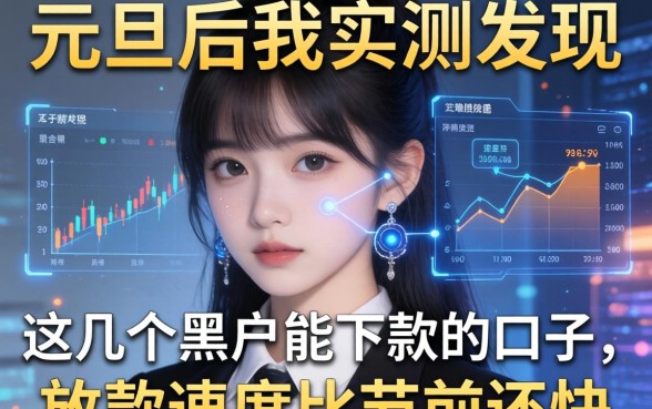 元旦后我实测发现这几个黑户能下款的口子，放款速度比节前还快