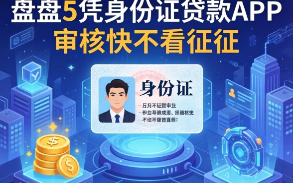 盘点5个凭身份证贷款app，审核快不看征信