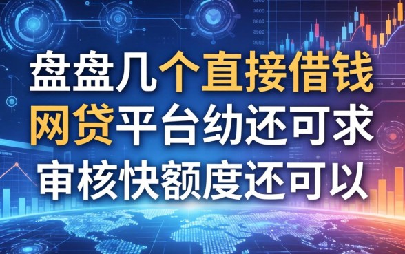 盘点几个直接借钱的网贷平台，审核快额度还可以