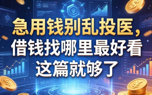 急用钱别乱投医，借钱找哪里最好看这篇就够了