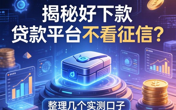 揭秘好下款的贷款平台不看征信吗，整理几个实测口子