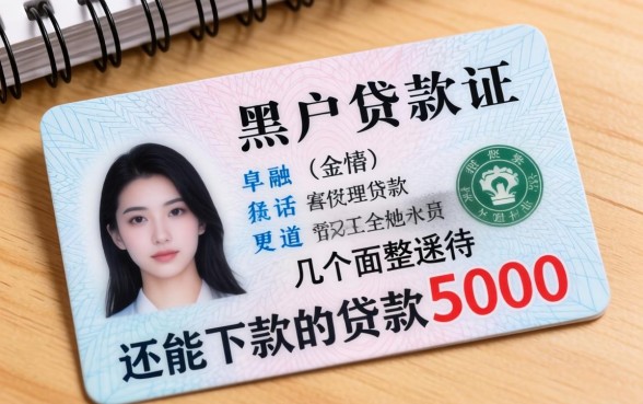 黑户身份证贷款5000：整理了几个还能下款的渠道
