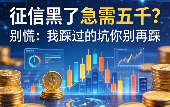 征信黑了急需五千？别慌，我踩过的坑你别再踩