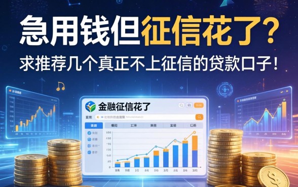 急用钱但征信花了？求推荐几个真正不上征信的贷款口子！