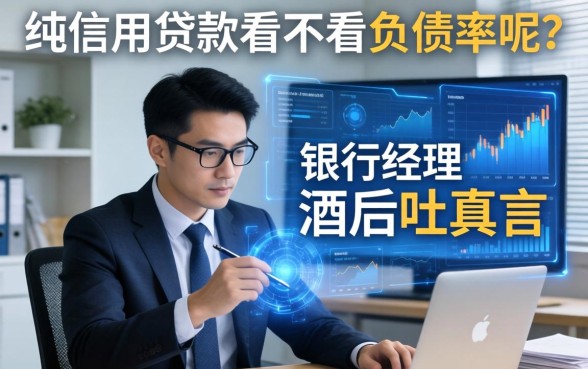 纯信用贷款看不看负债率呢？银行经理酒后吐真言