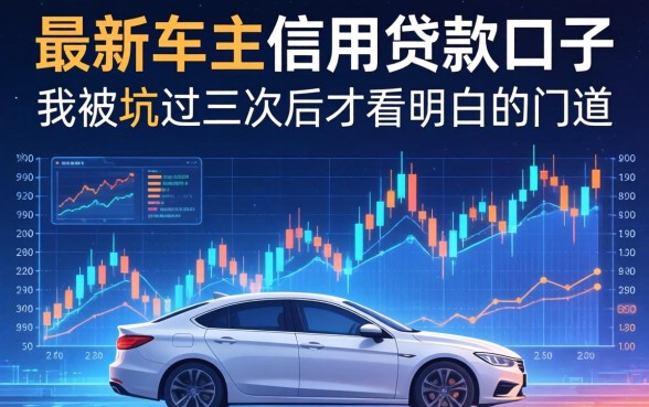 最新车主信用贷款口子：我被坑过三次后才看明白的门道